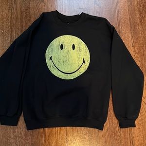 Desert Dreamer Womens Smiley Crew Neck Sweatshirt